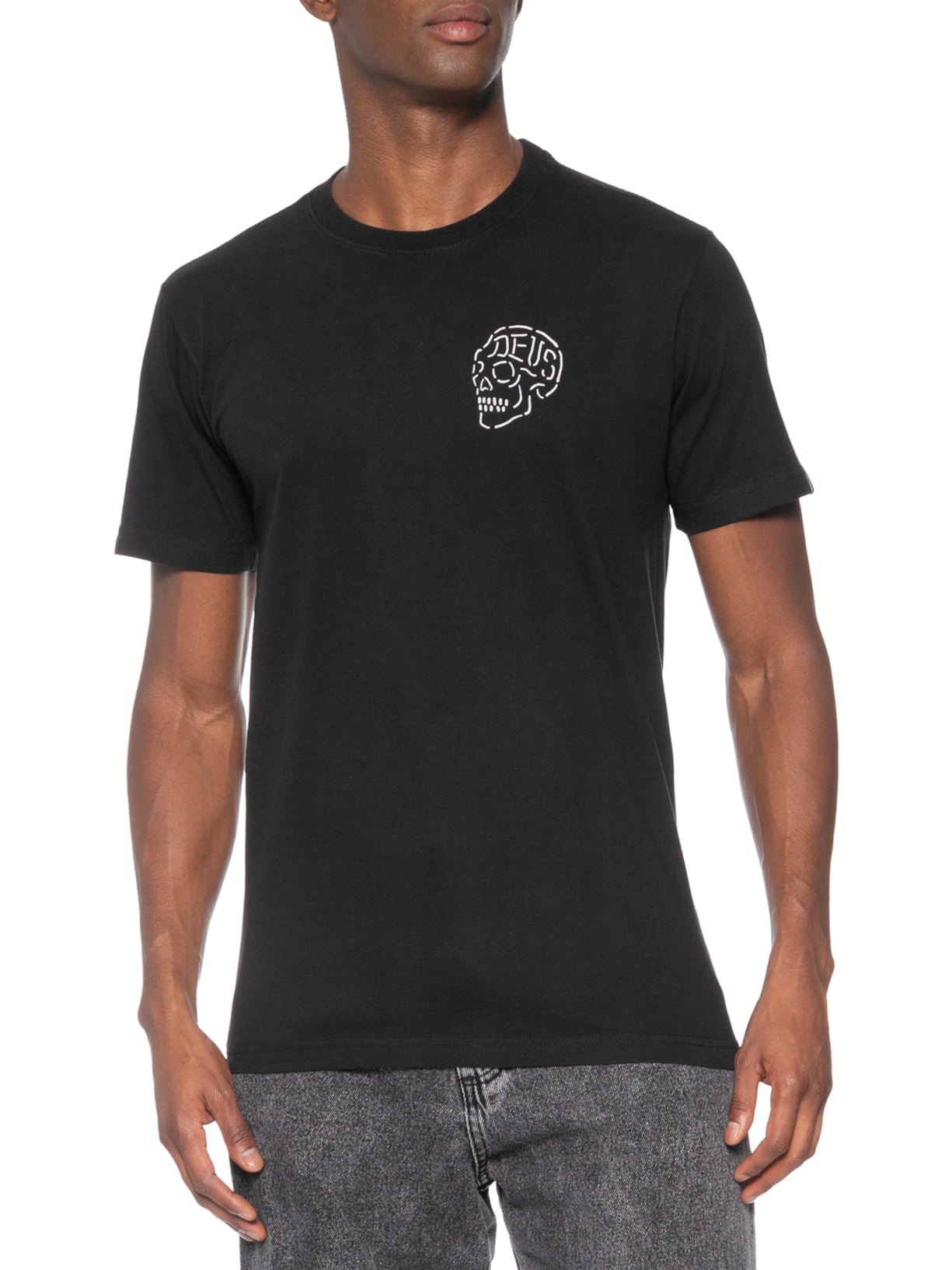 Camiseta Masculina Regular Fit Venice Skull – Preto Deus Ex Machina