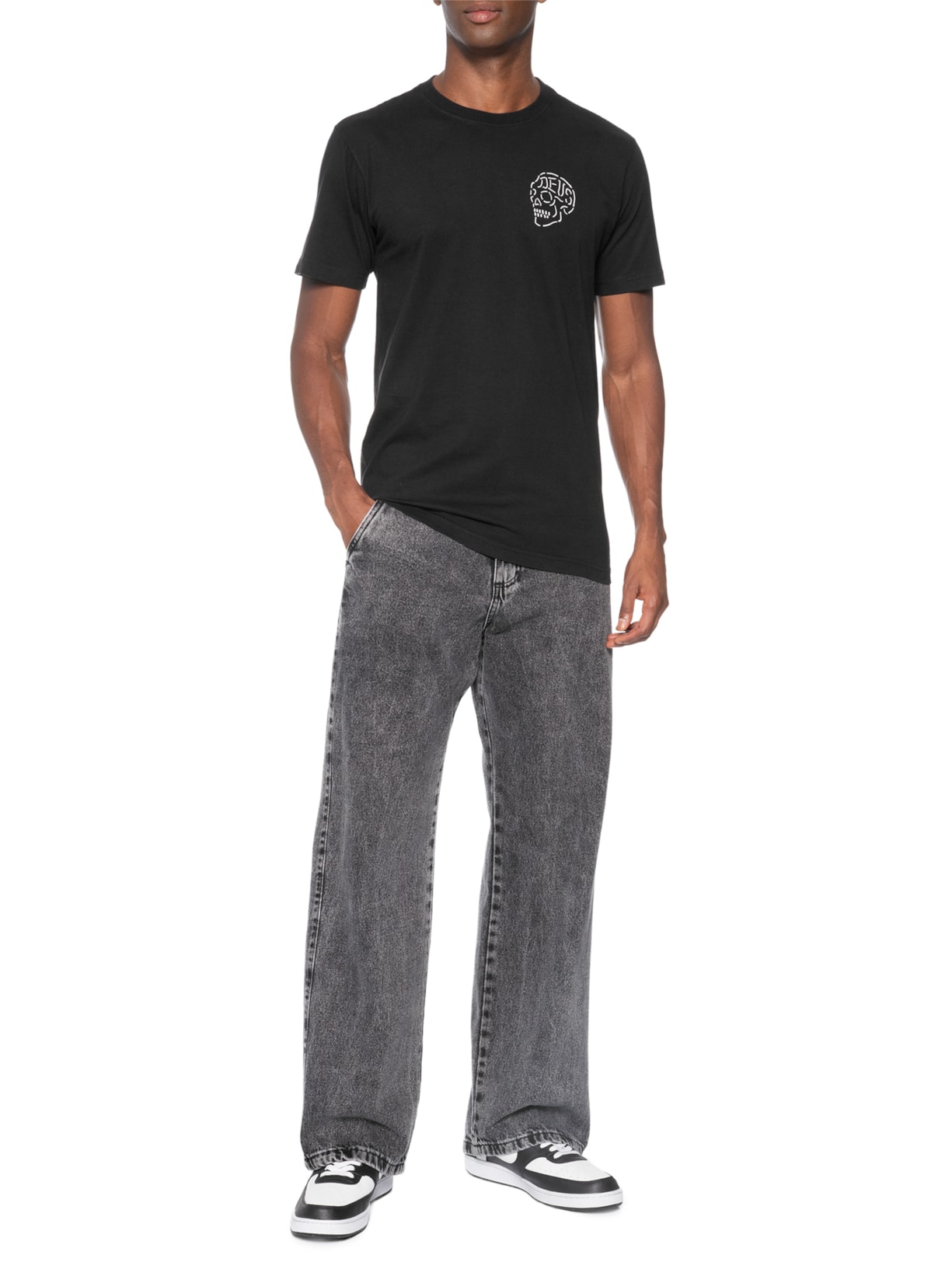 Camiseta Masculina Regular Fit Venice Skull – Preto Deus Ex Machina