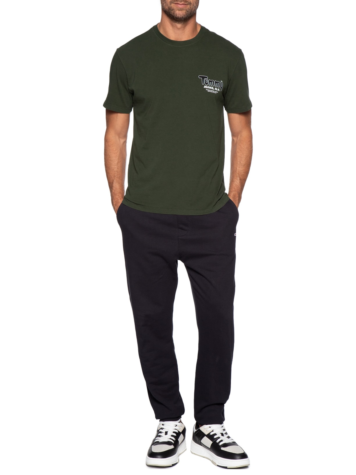 Camiseta Masculina Regular Fit Verde Tommy Jeans