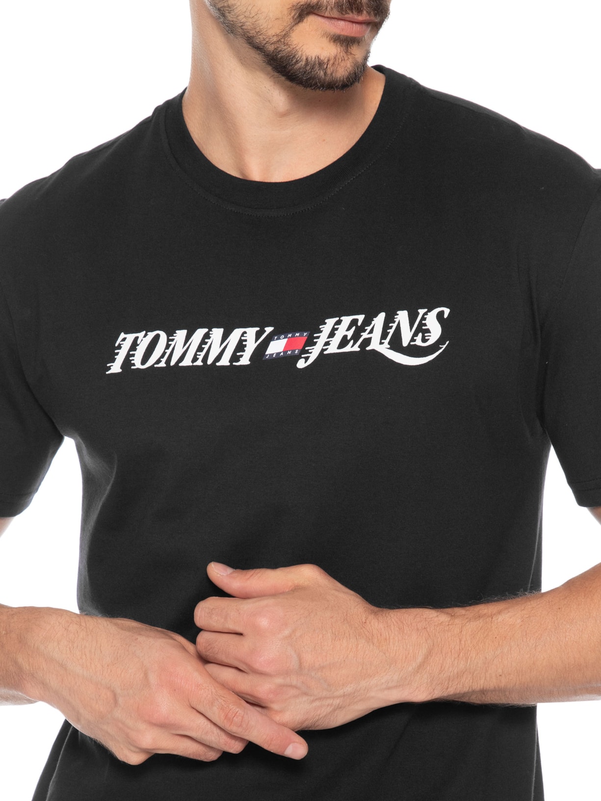 Camiseta Masculina Regular Fit Vintage LA Preto Tommy Jeans