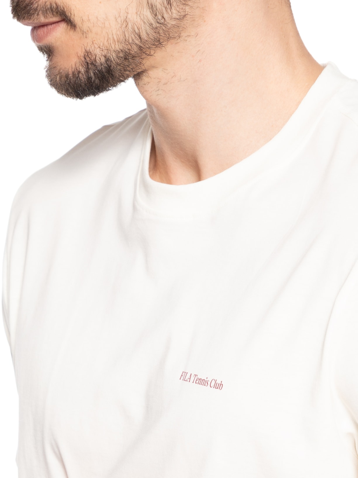 Camiseta Masculina Regular Graphic Court Gt Branco Fila