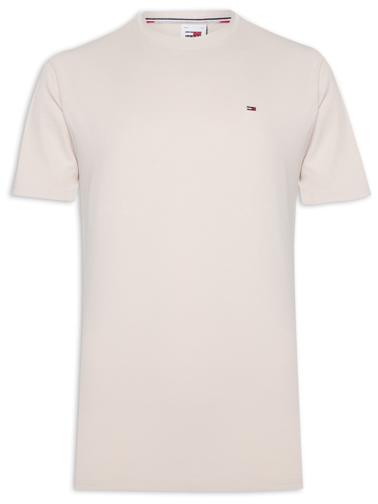 Camiseta Masculina Regular Jersey C Neck Ext - Bege