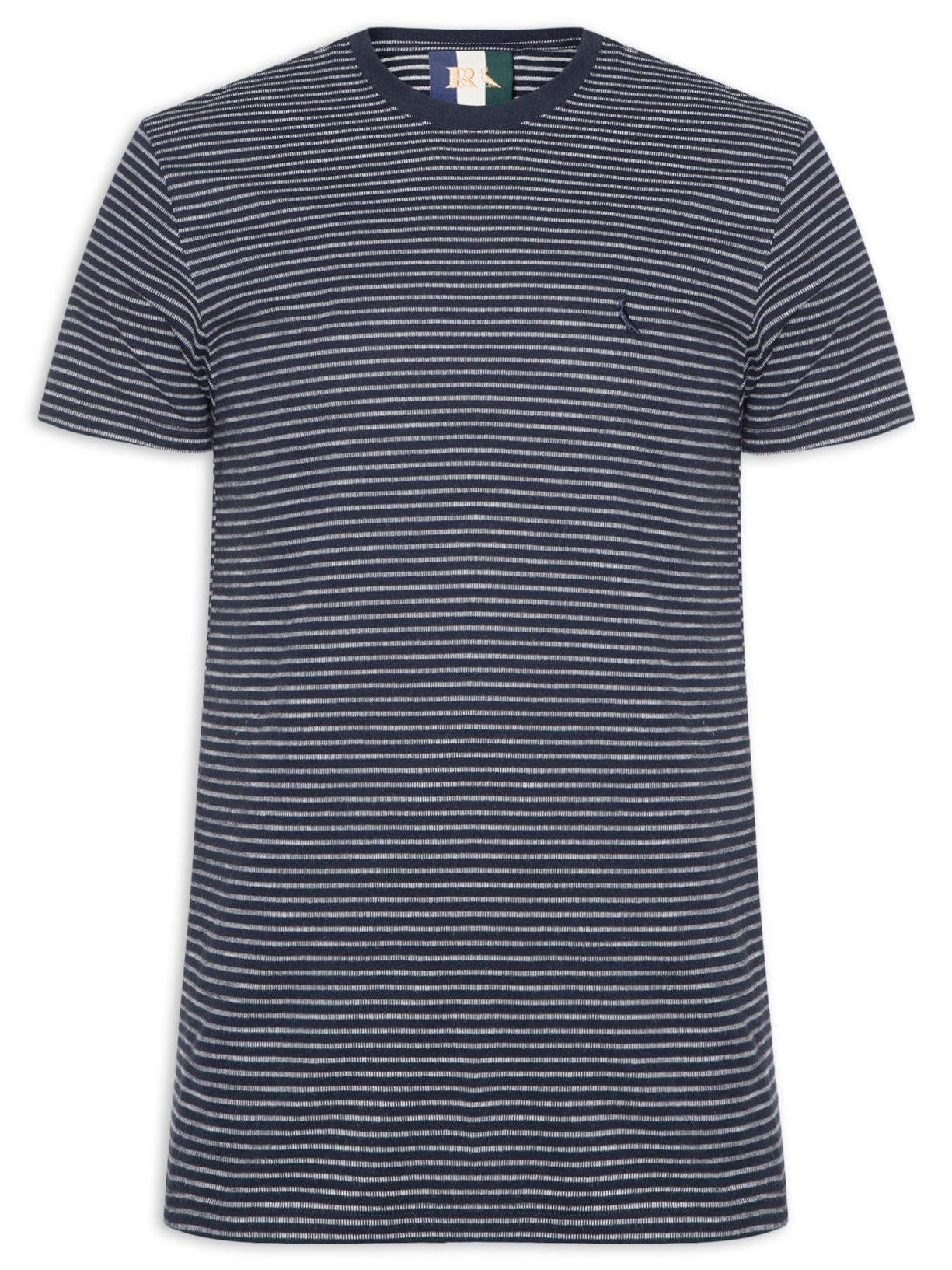 Camiseta Masculina Regular Listrado Gelato - Azul