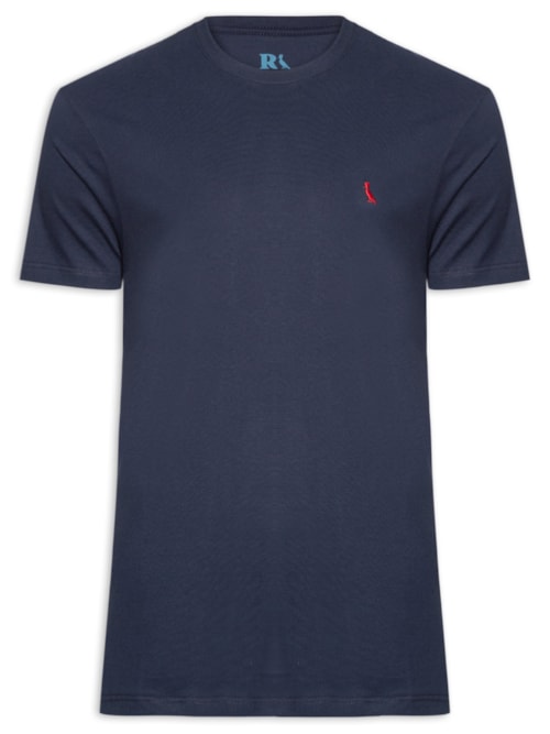 ?Camiseta Masculina Regular Pica Pau Vermelho - Azul