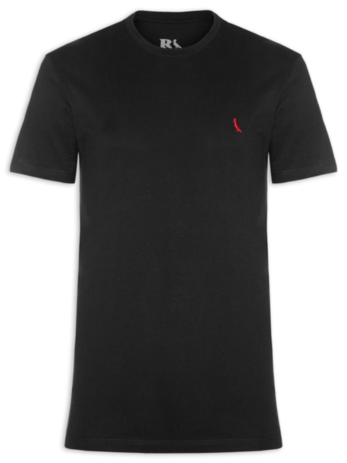 Camiseta Masculina Regular Pica Pau Vermelho - Preto