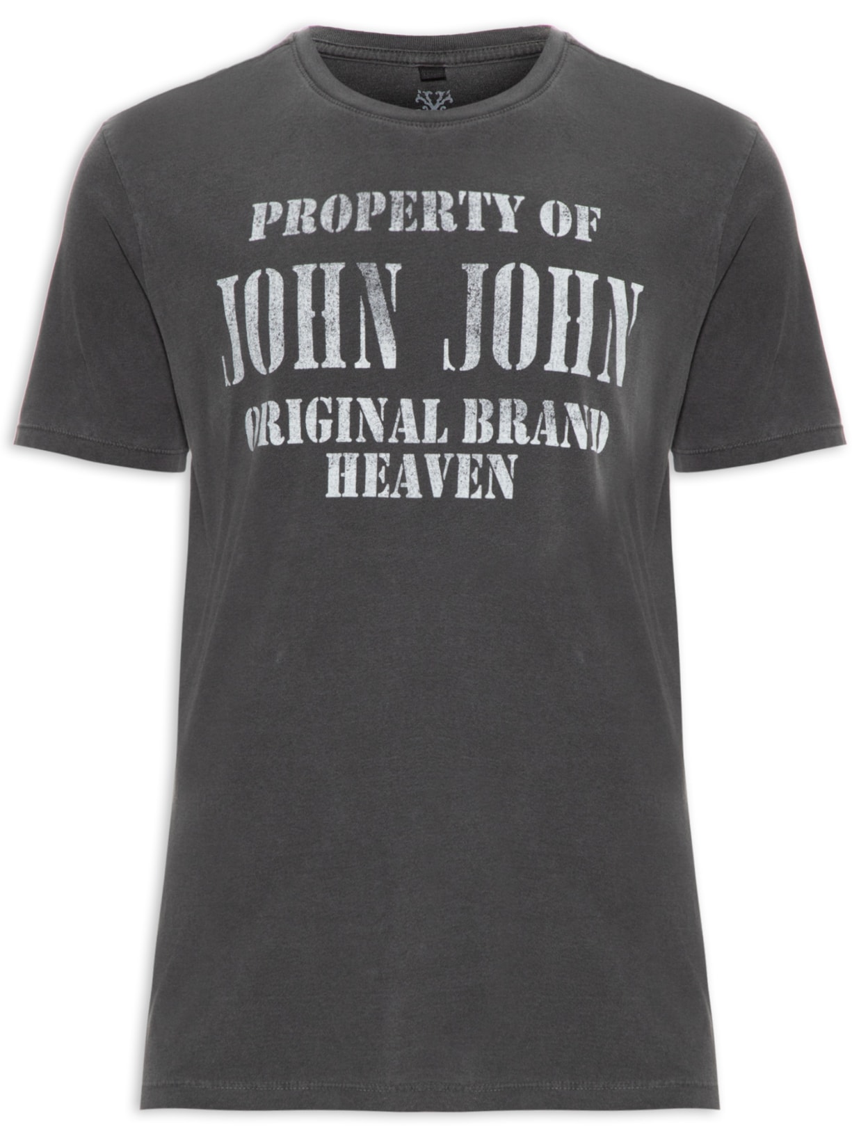 Camiseta Masculina Regular Property Of Jj - Cinza