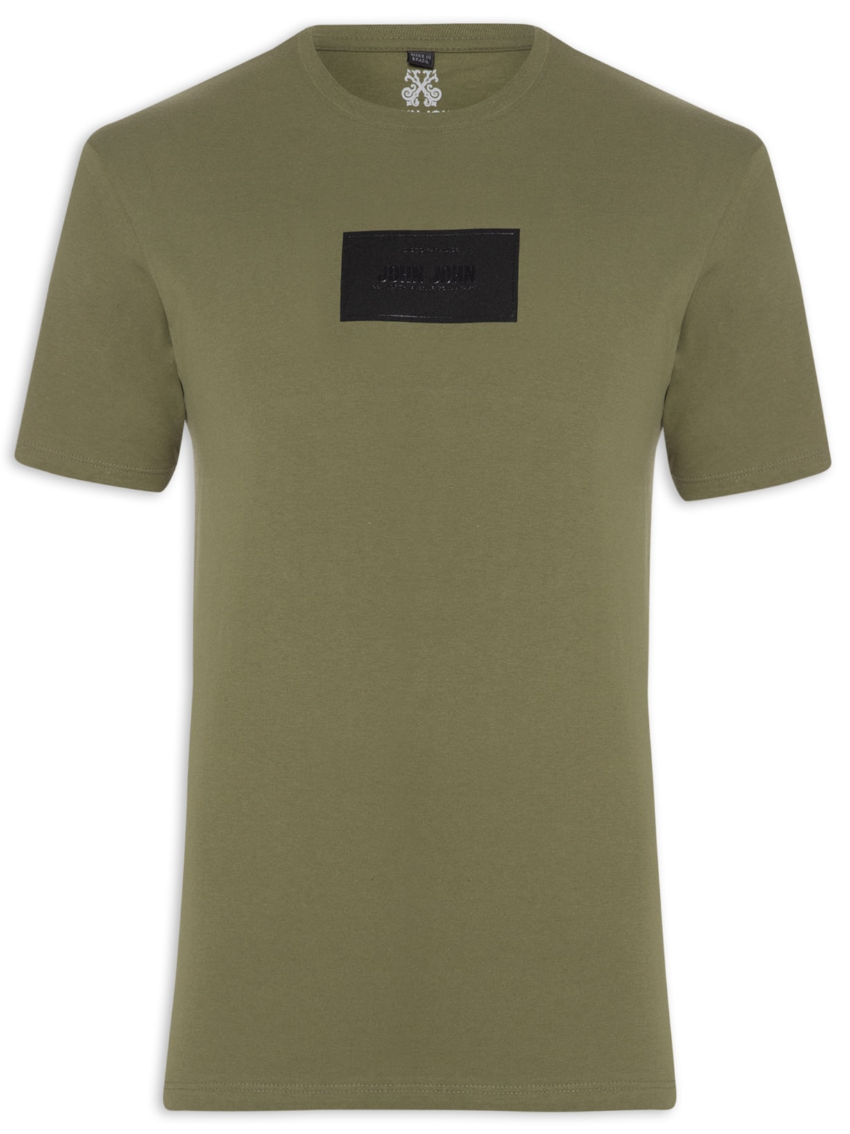Camiseta Masculina Regular Rubber - Verde