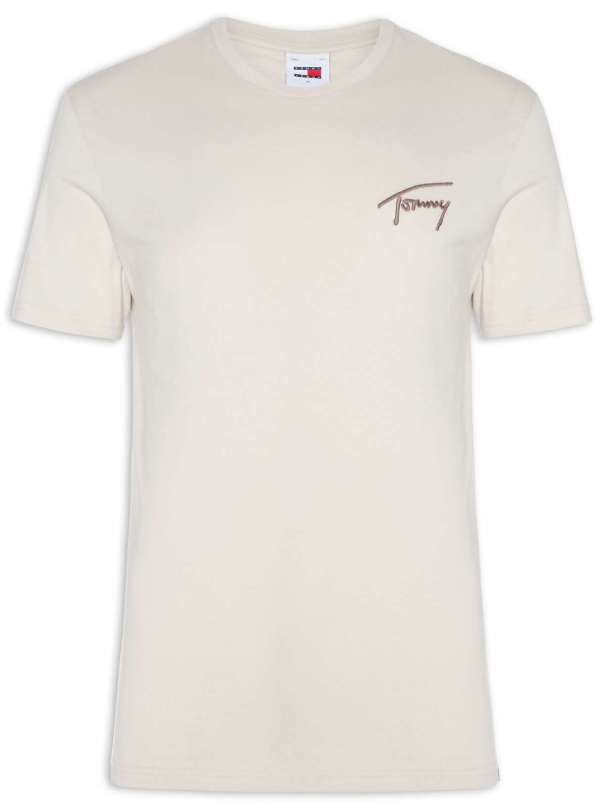 Camiseta Masculina Regular Signature Tee Ext - Bege