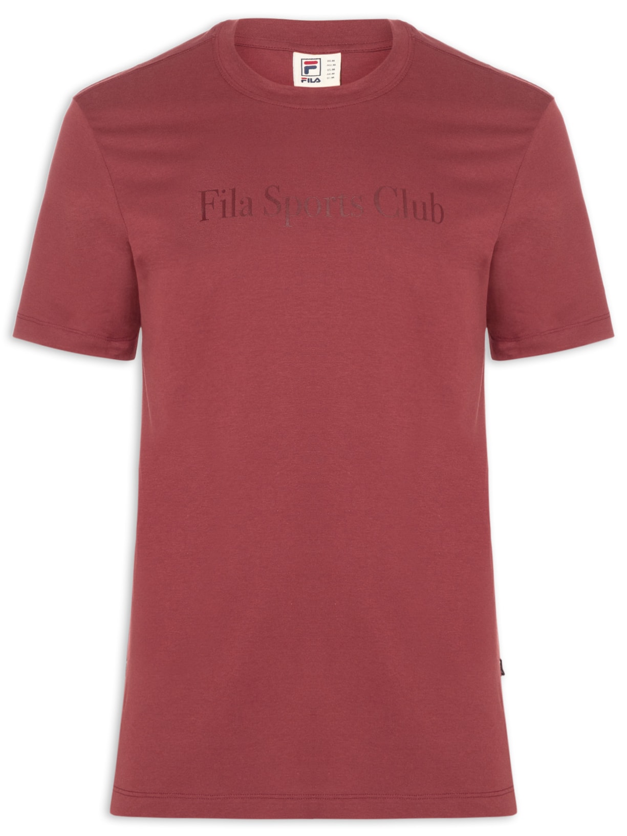 Camiseta Masculina Regular Sport Club Letter - Vermelho