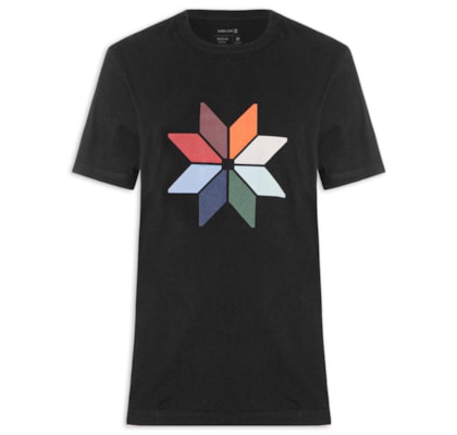 Camiseta Masculina Regular Vintage Snow Icon - Preto