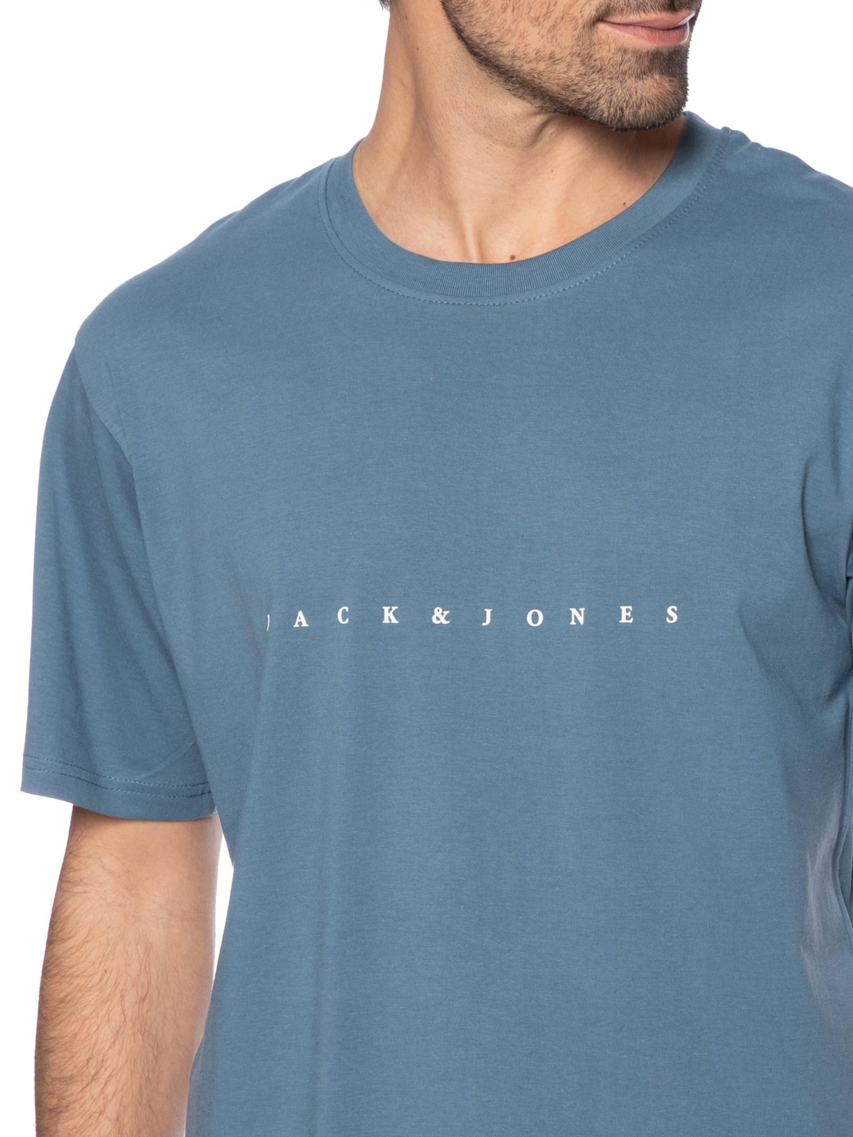Camiseta Masculina Relaxed Fit Azul Jack & Jones
