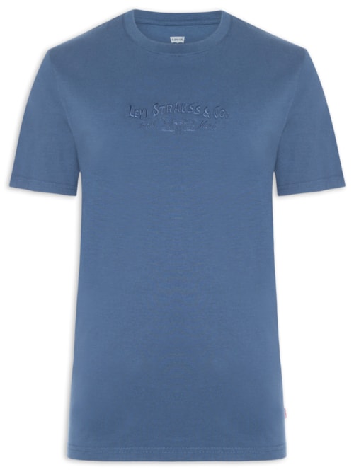 Camiseta Masculina Relaxed Fit - Azul