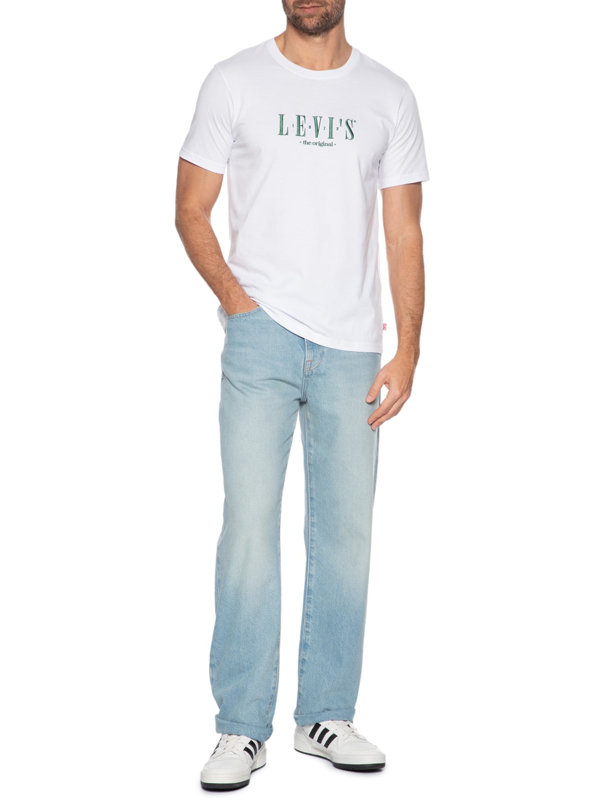 Camiseta Masculina Relaxed Fit Branco Levi's