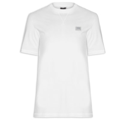Camiseta Masculina Relaxed Fit Em Algodão - Branco