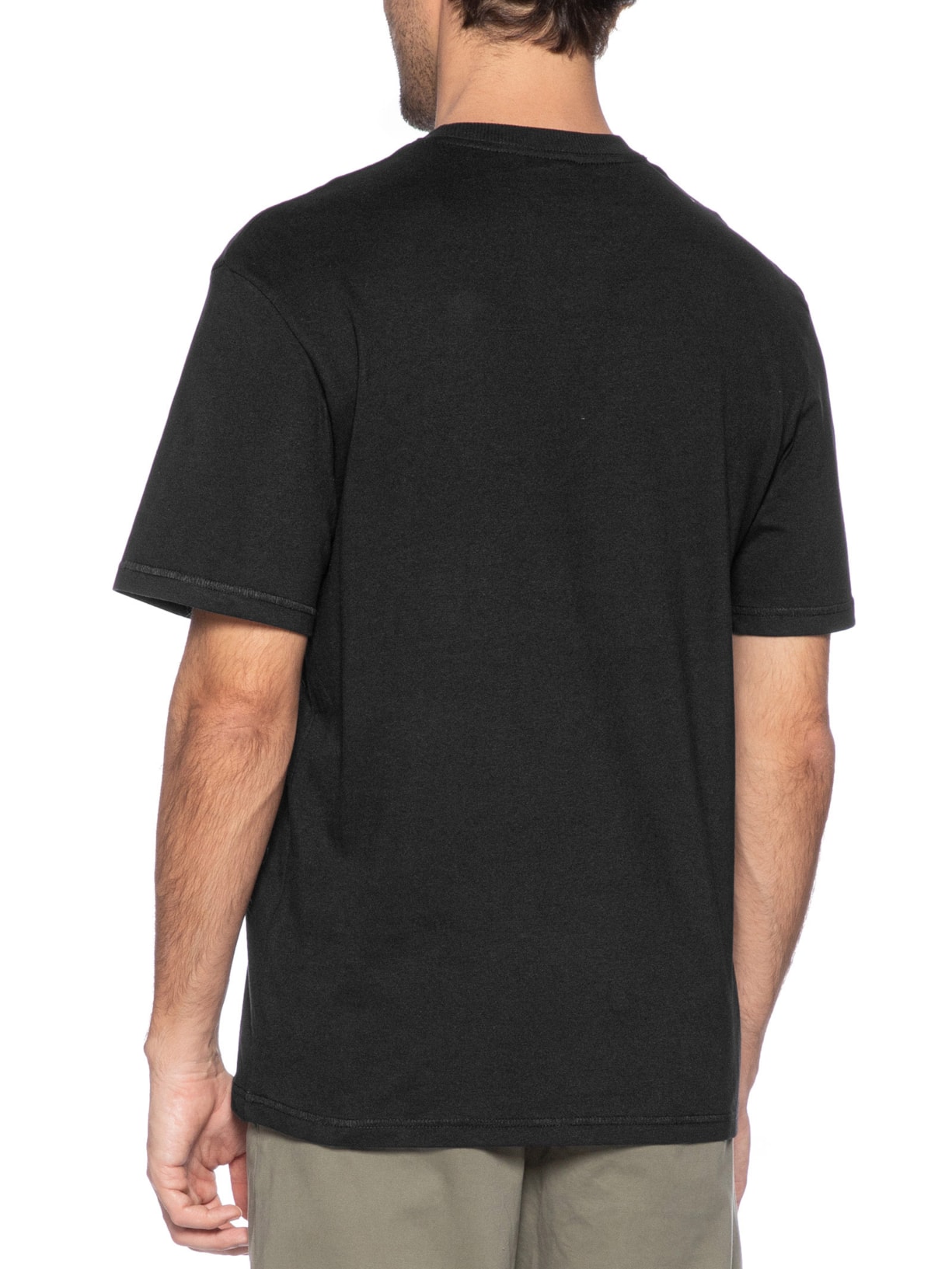 Camiseta Masculina Relaxed Fit Em Algodão Preto Jack & Jones