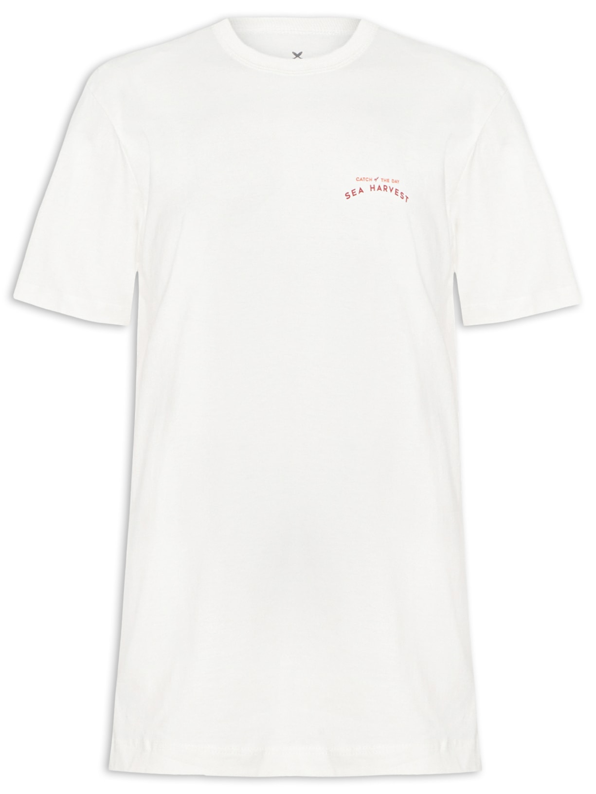 Camiseta Masculina Relaxed Fit Estampada - Branco