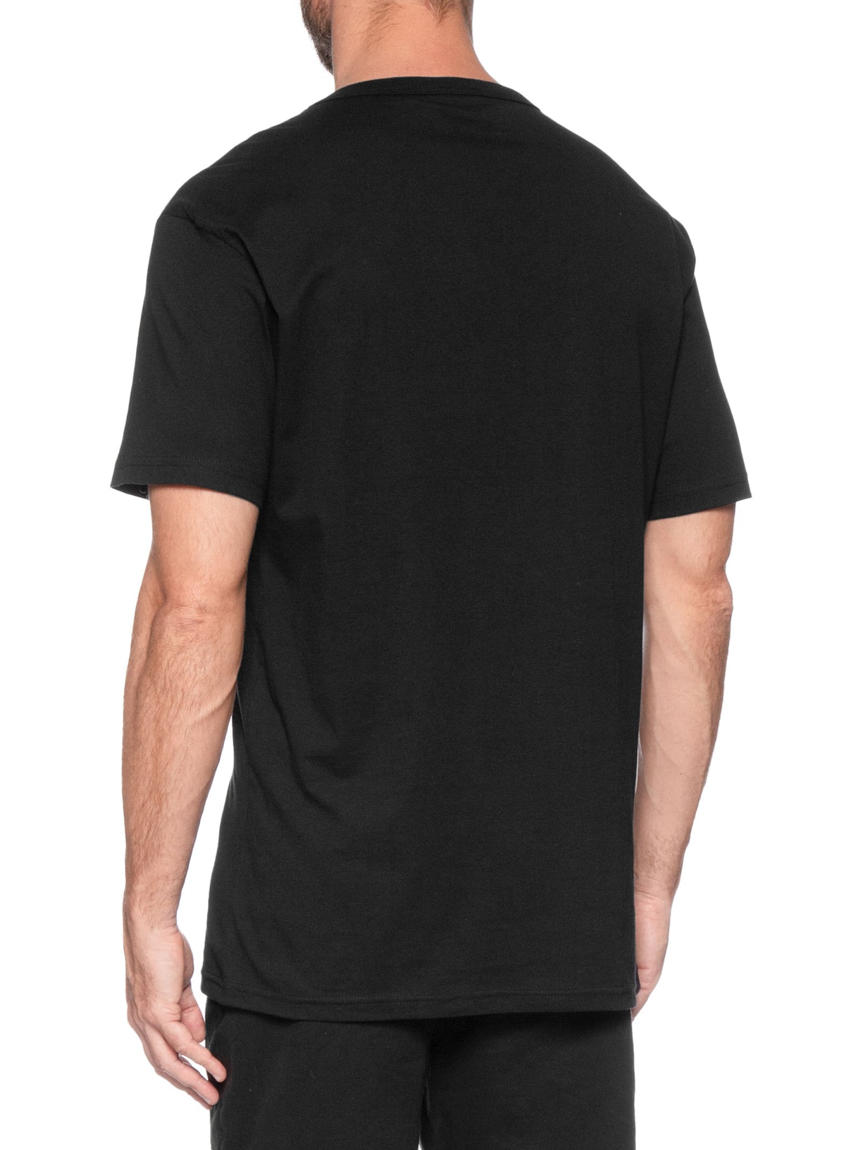 Camiseta Masculina Relaxed Fit Linear Logo Preto Tommy Jeans