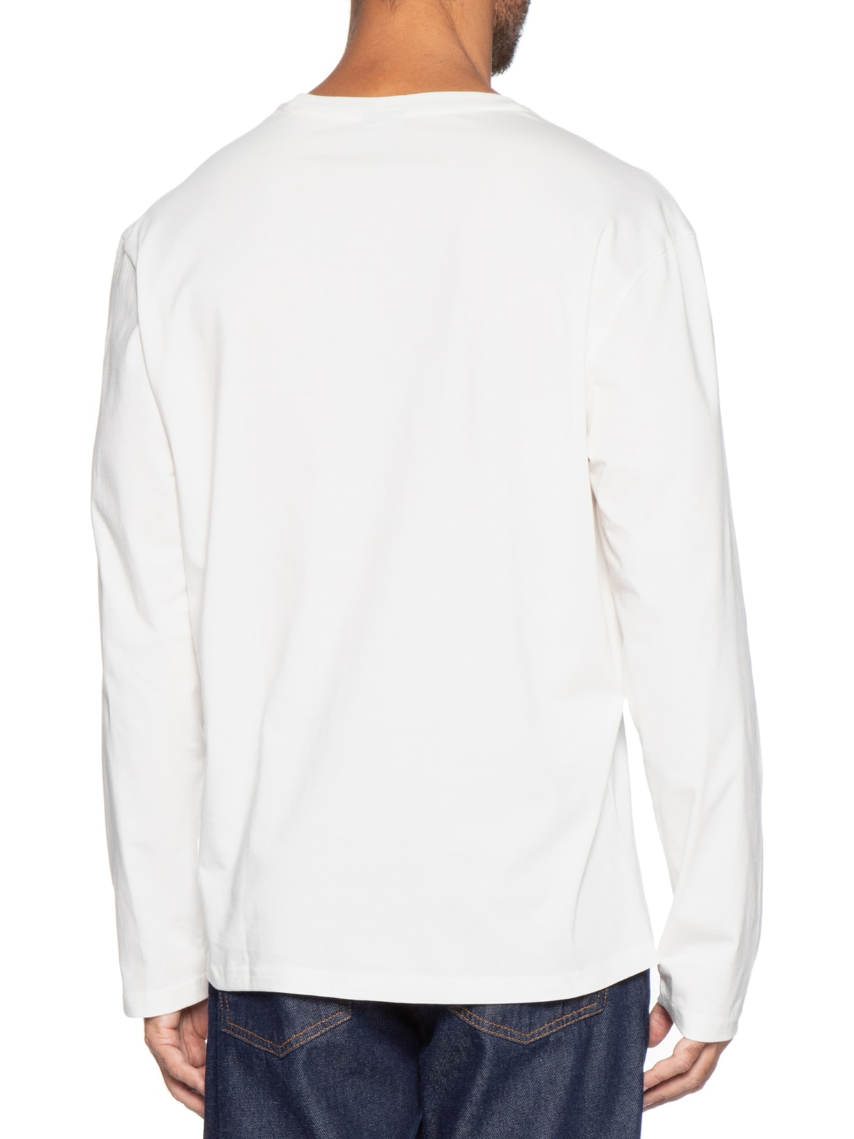 Camiseta Masculina Relaxed Fit Manga Longa Branco Tommy Jeans
