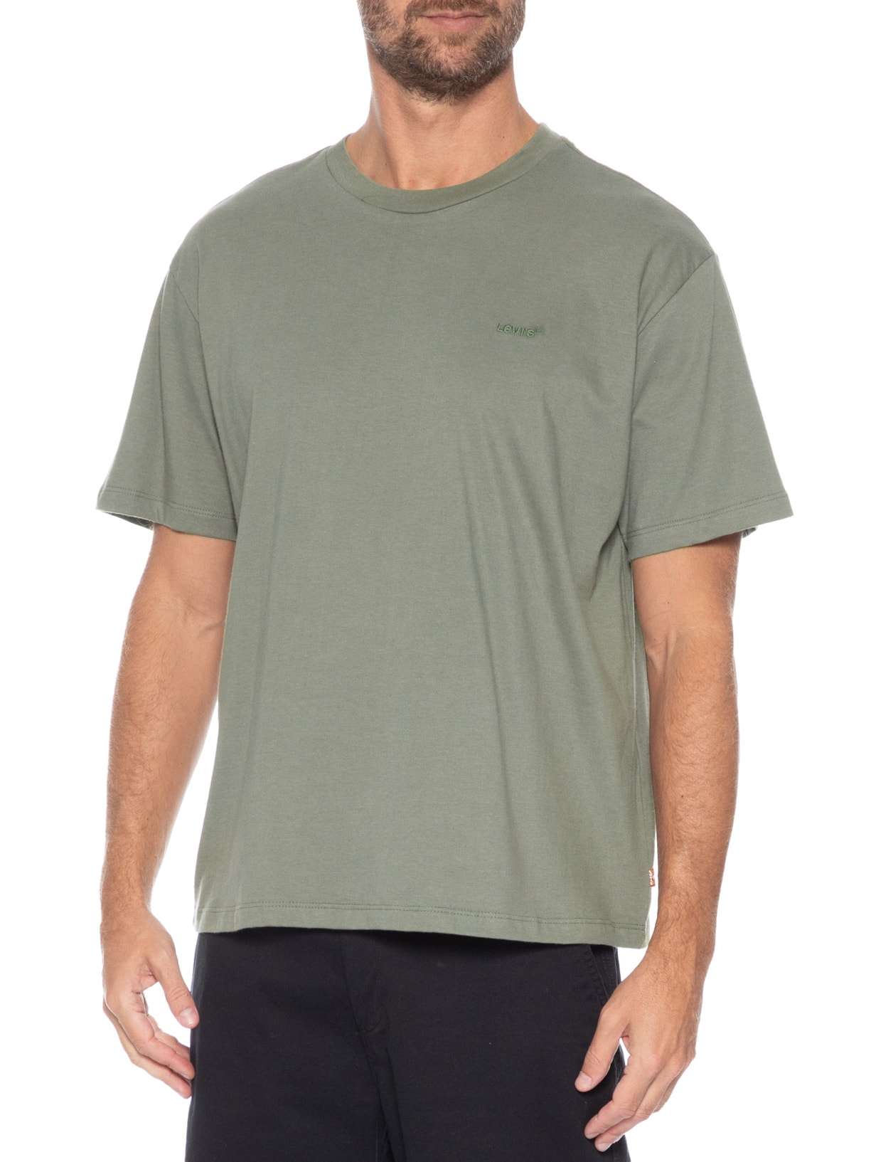 Camiseta Masculina Relaxed Fit Red Tab Vintage Verde Levi's