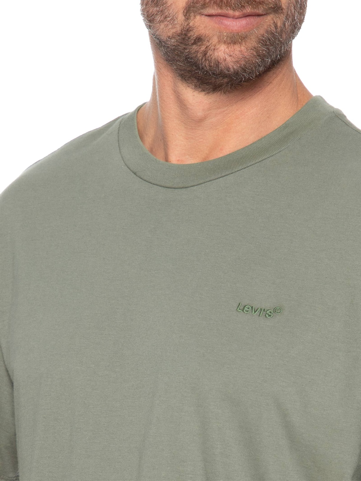 Camiseta Masculina Relaxed Fit Red Tab Vintage Verde Levi's