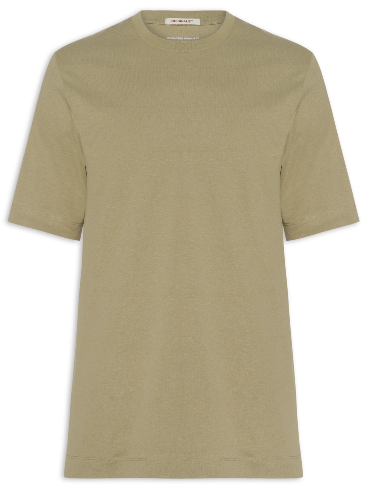 Camiseta Masculina Relaxed Fit Rubber Print - Bege