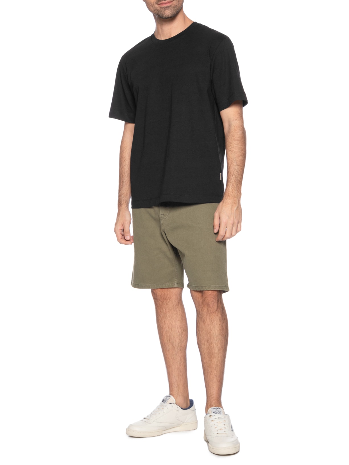 Camiseta Masculina Relaxed Fit Rubber Print Preto Jack & Jones