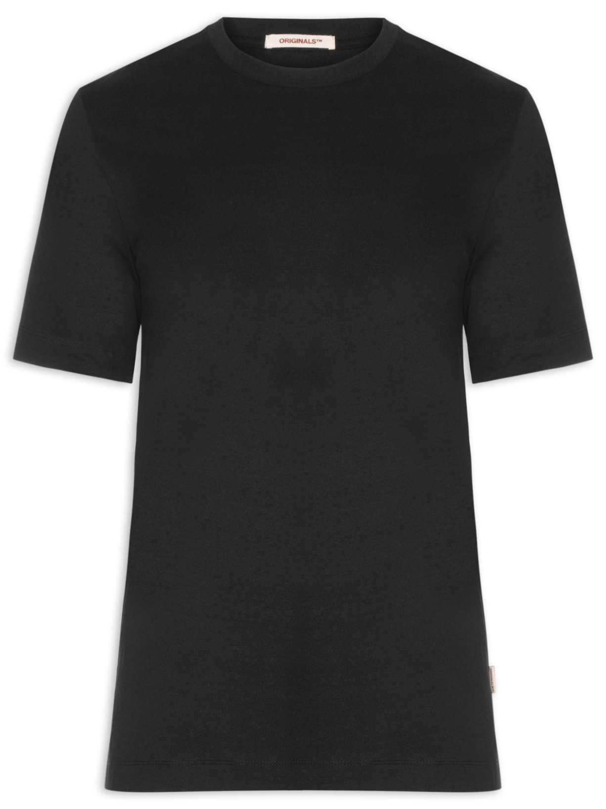 Camiseta Masculina Relaxed Fit Rubber Print Preto Jack & Jones