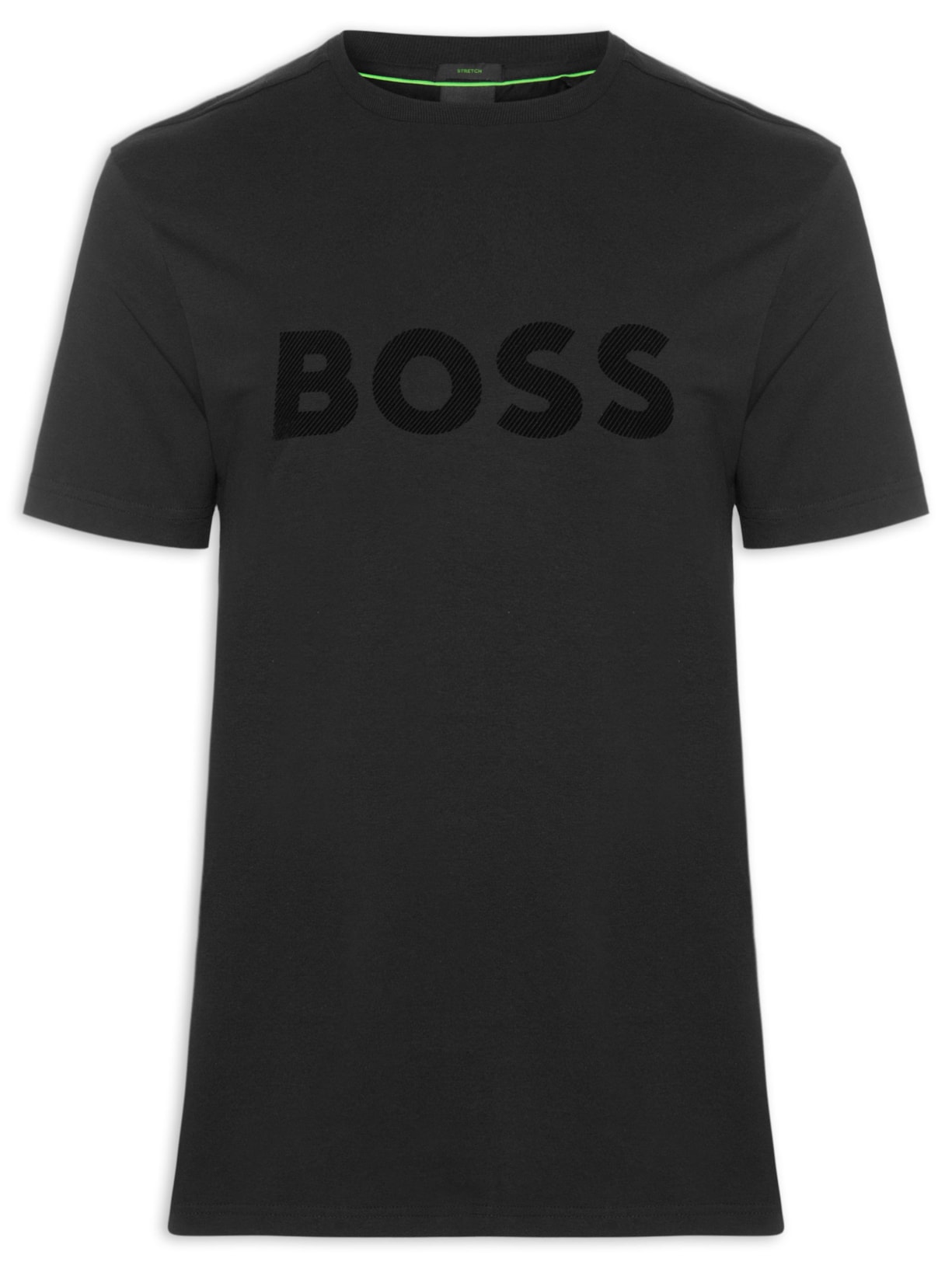 Camiseta Masculina Relaxed Fit Stretch Cotton Ts Iconic Logo Preto Boss