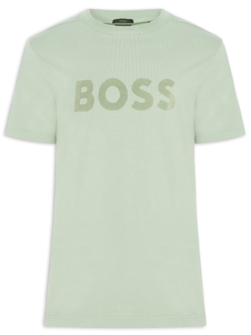 Camiseta Masculina Relaxed Fit Stretch Cotton Ts Iconic Logo - Verde