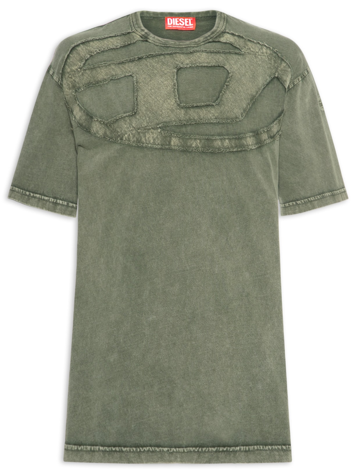 Camiseta Masculina Relaxed Fit T-Boxt-De Verde Diesel