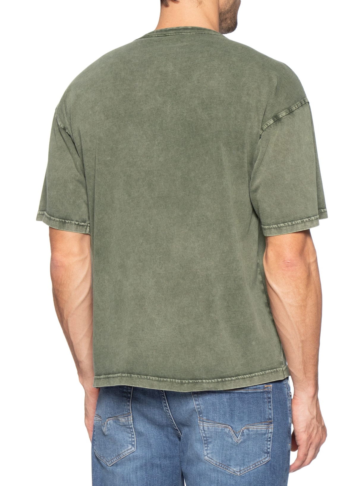 Camiseta Masculina Relaxed Fit T-Boxt-De Verde Diesel