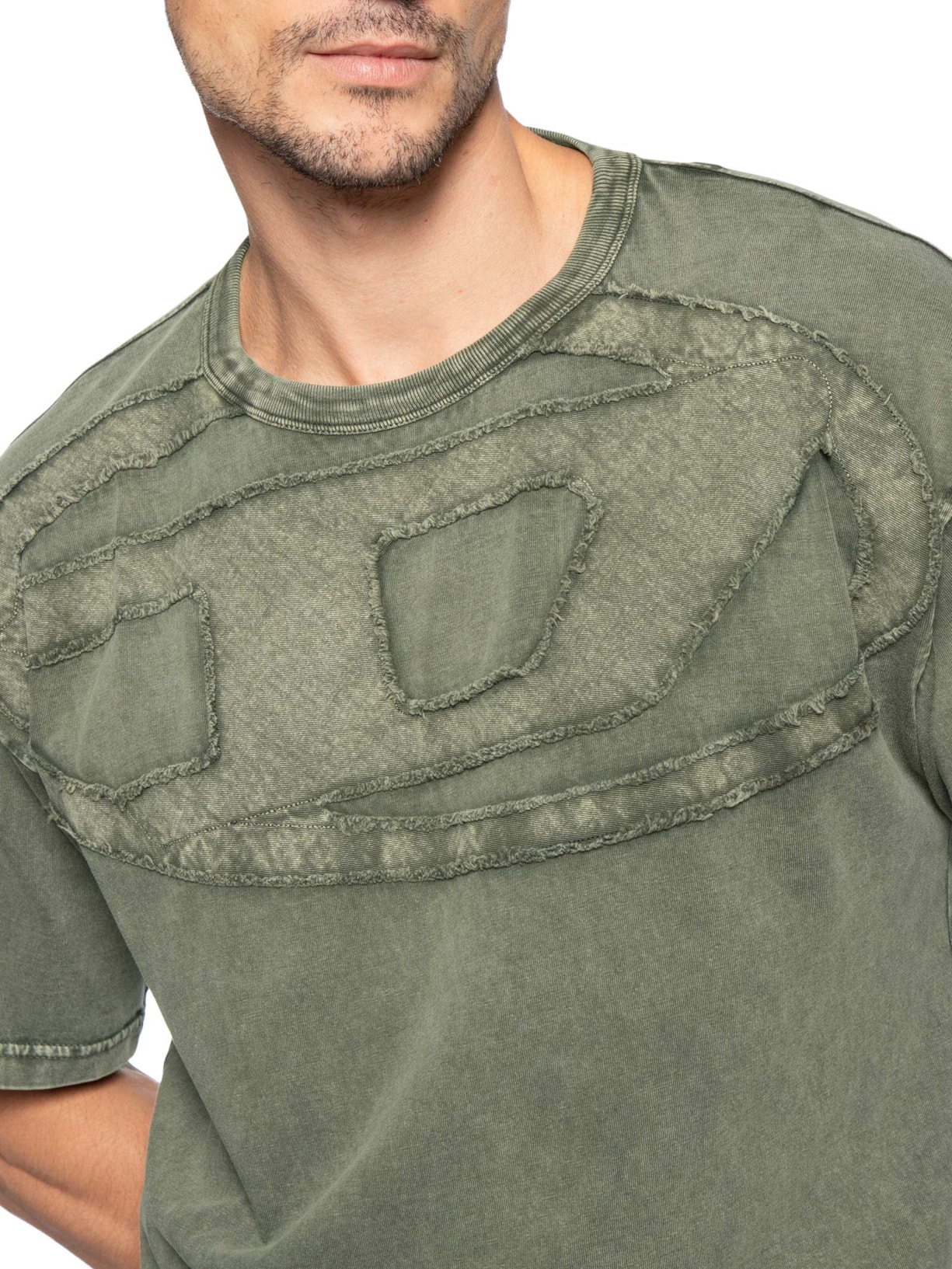 Camiseta Masculina Relaxed Fit T-Boxt-De Verde Diesel