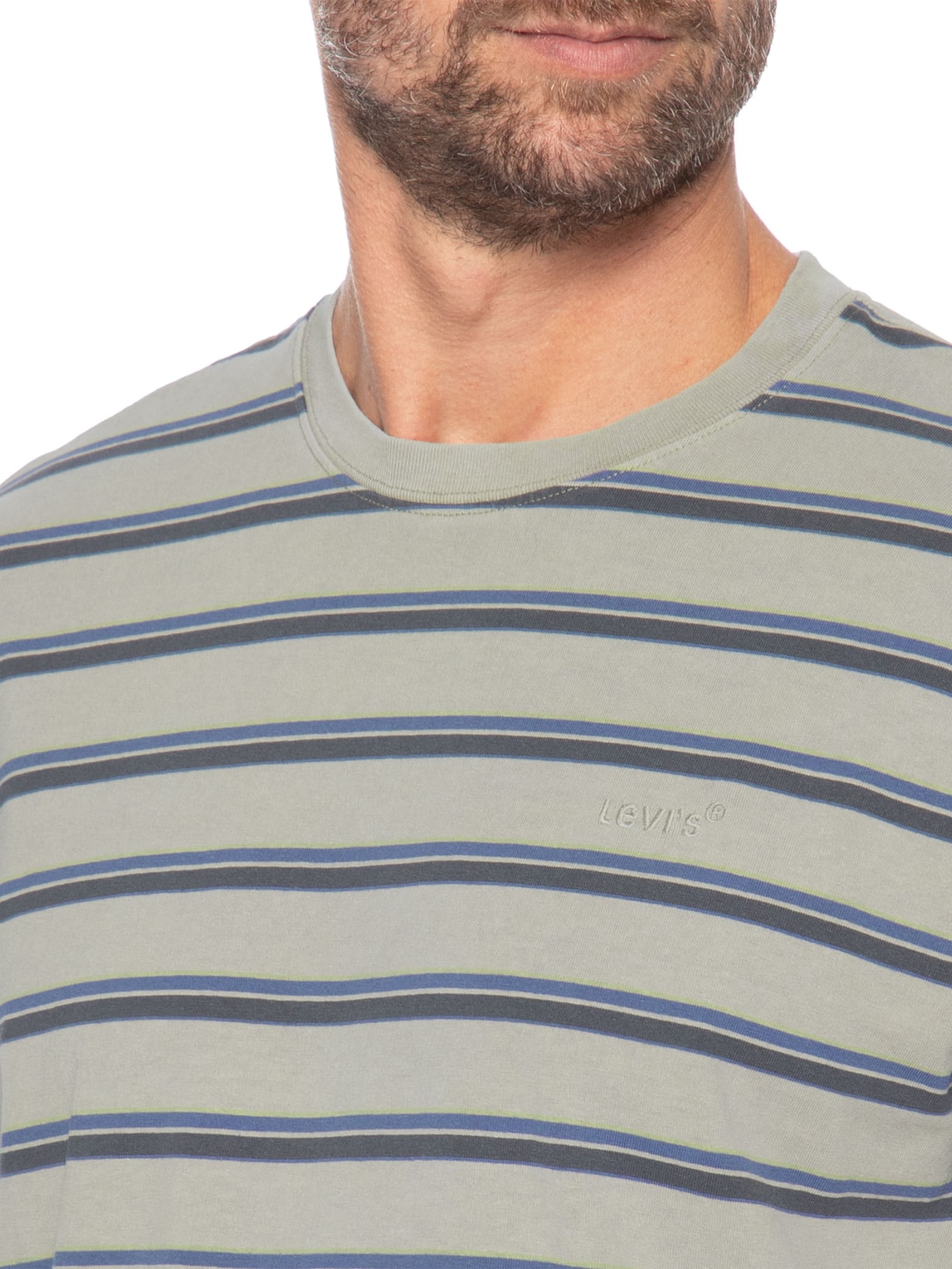 Camiseta Masculina Relaxed Fit Tab Vintage Cinza Levi's