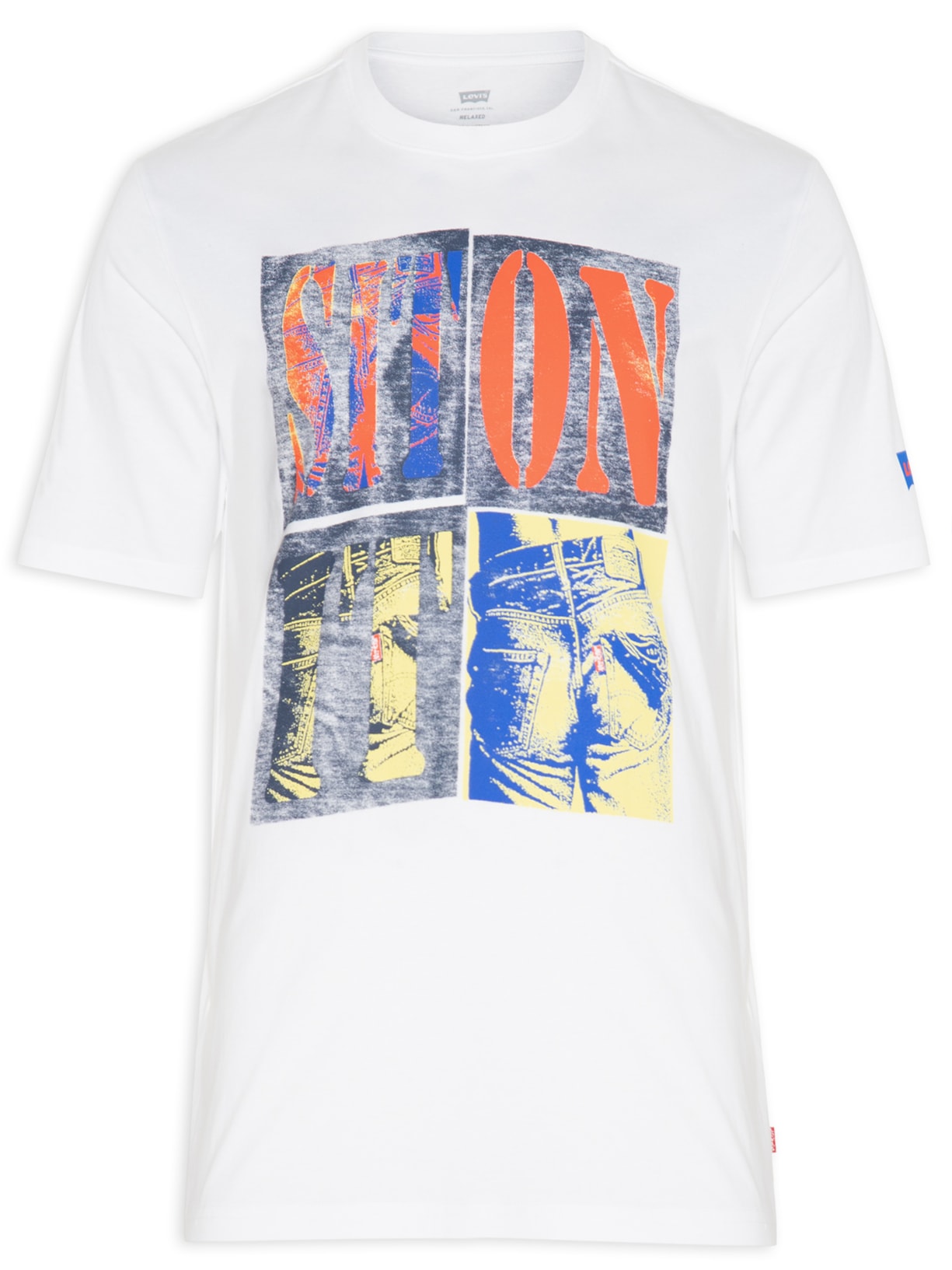 Camiseta Masculina Relaxed Fit Tee - Branco