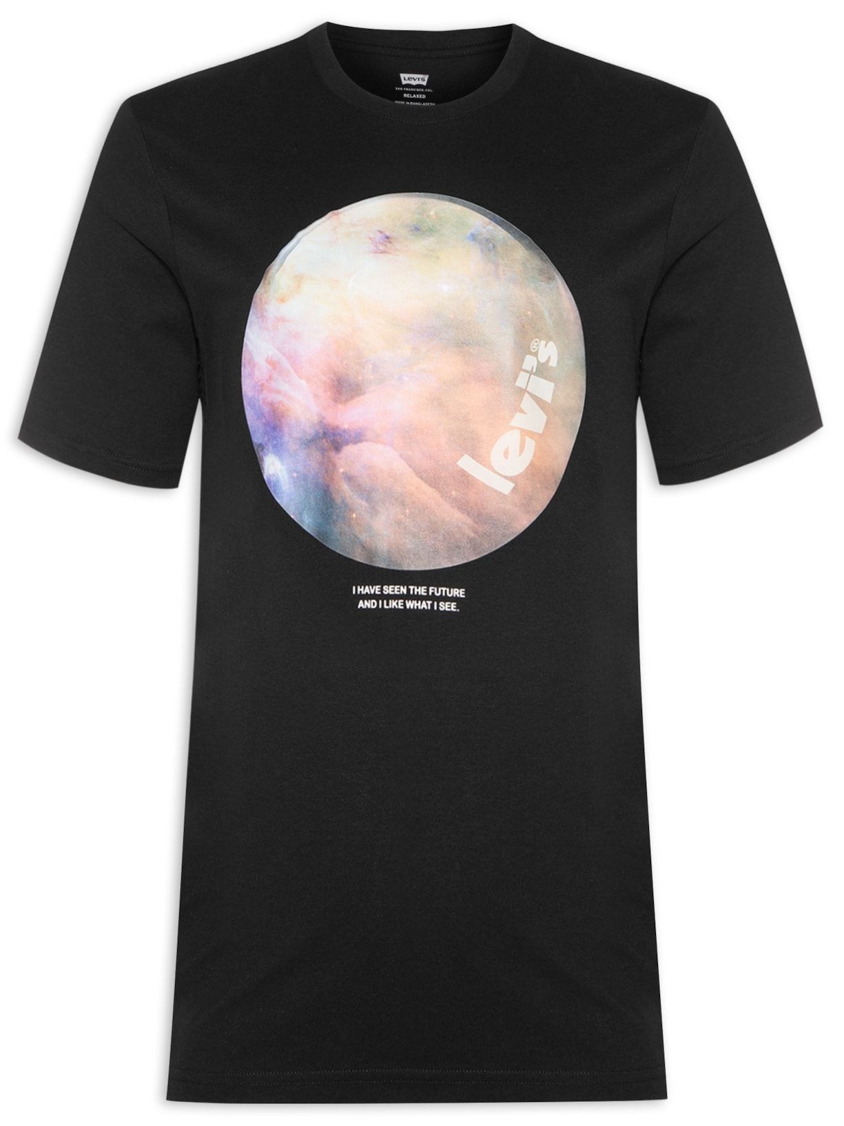 Camiseta Masculina Relaxed Fit Tee - Preto