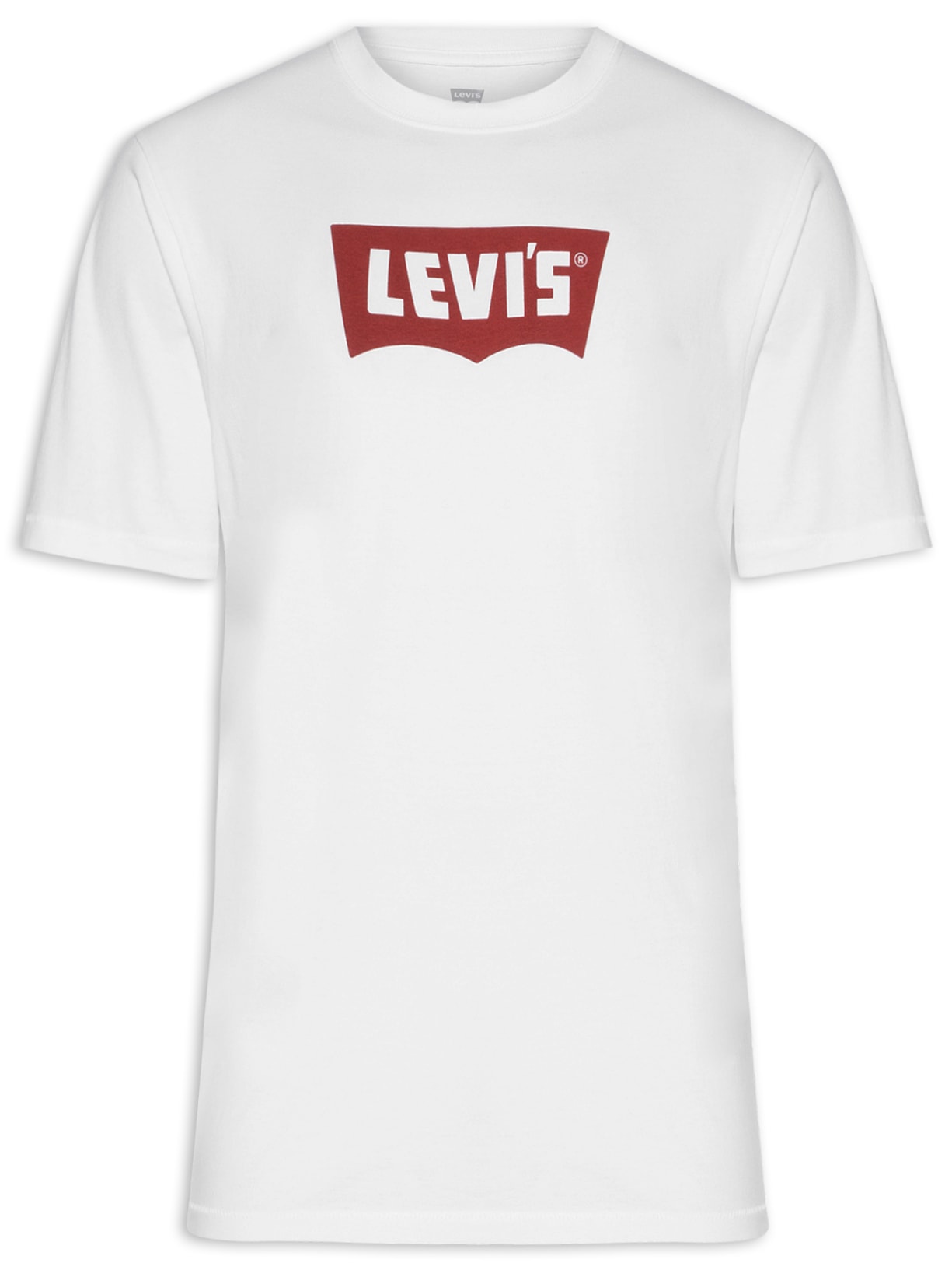 Camiseta Masculina Relaxed Fit Vintage Batwing Logo - Branco