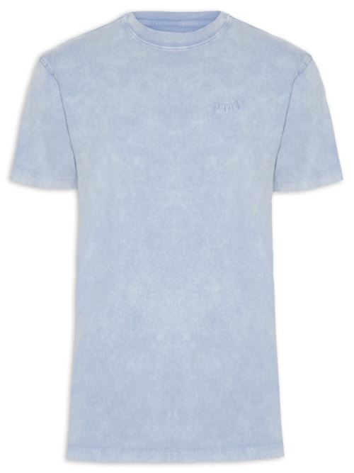 Camiseta Masculina Relaxed Fit Vintage Red Tab - Azul
