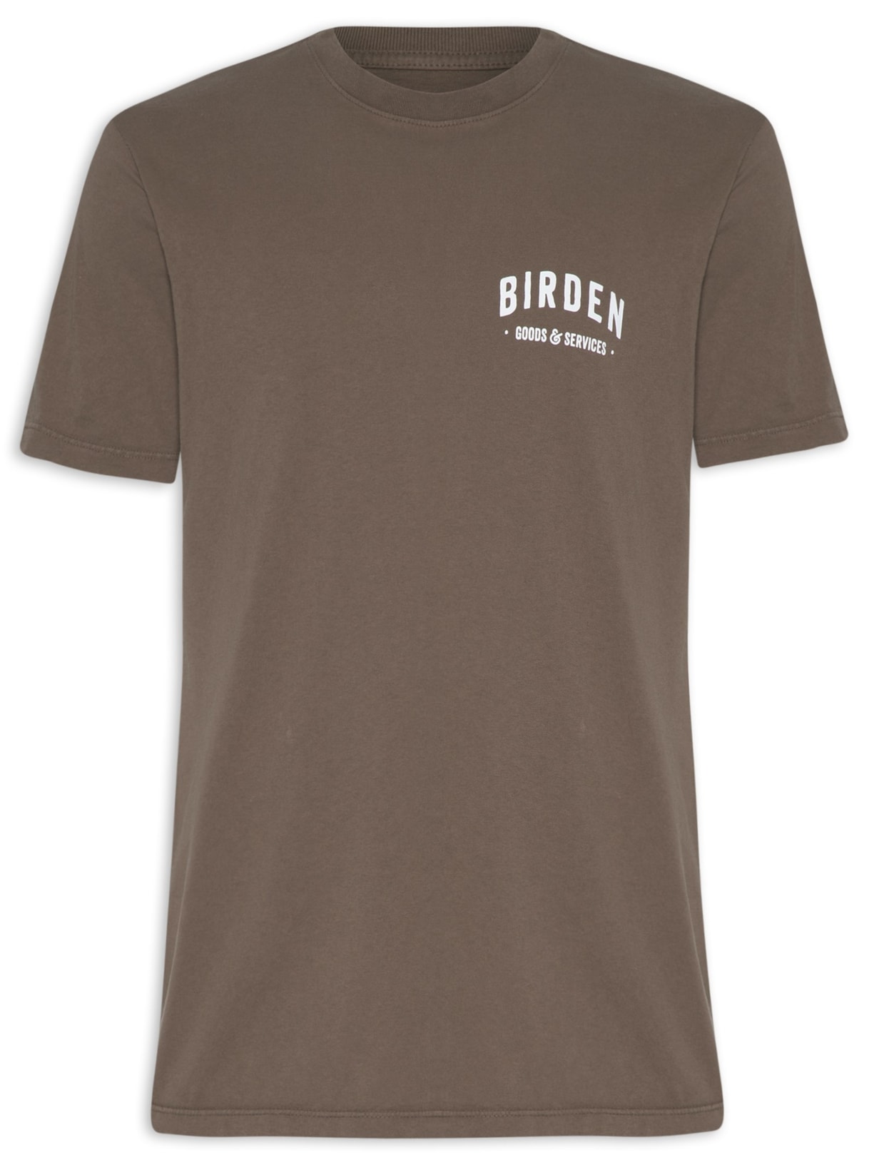 Camiseta Masculina Relaxed Goods & Services - Marrom