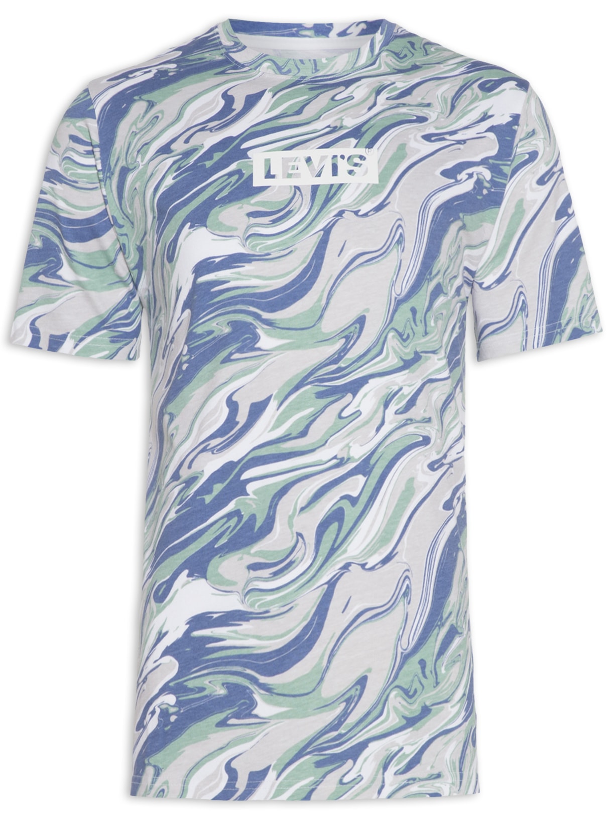 Camiseta Masculina Relaxed Graphic Tee Cinza Levi's