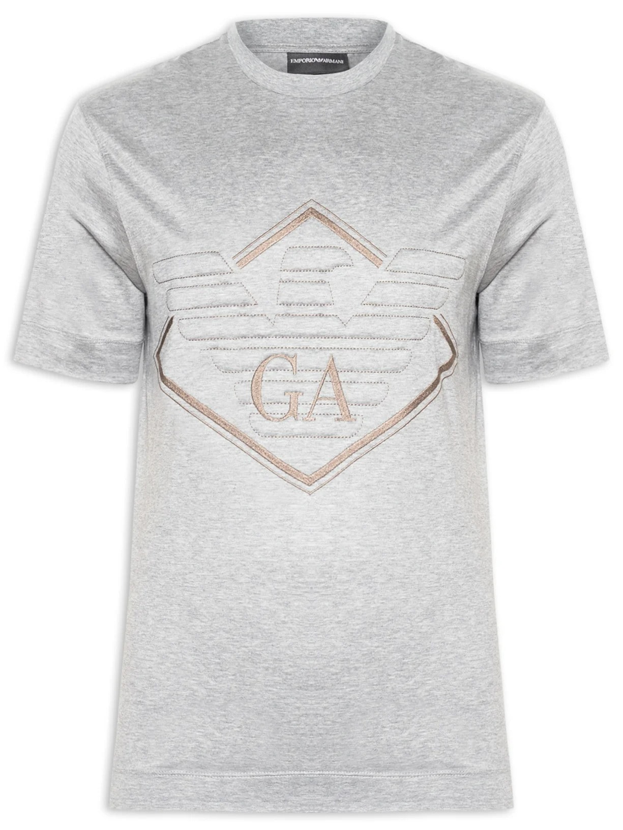 Camiseta Masculina Relevo Grande Aguia Cinza Emporio Armani