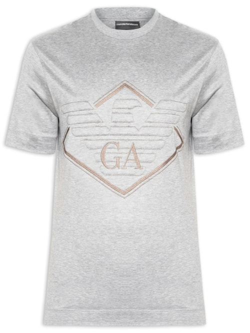 Camiseta Masculina Relevo Grande Aguia - Cinza