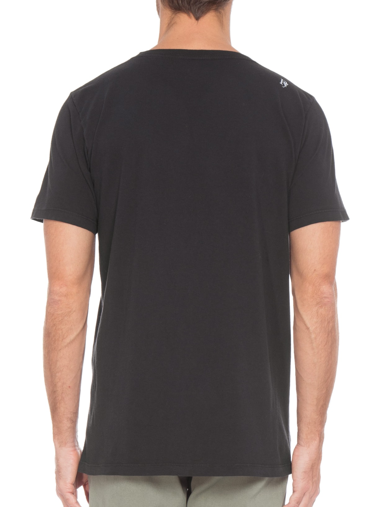 Camiseta Masculina Respect Preto Purple Yellow