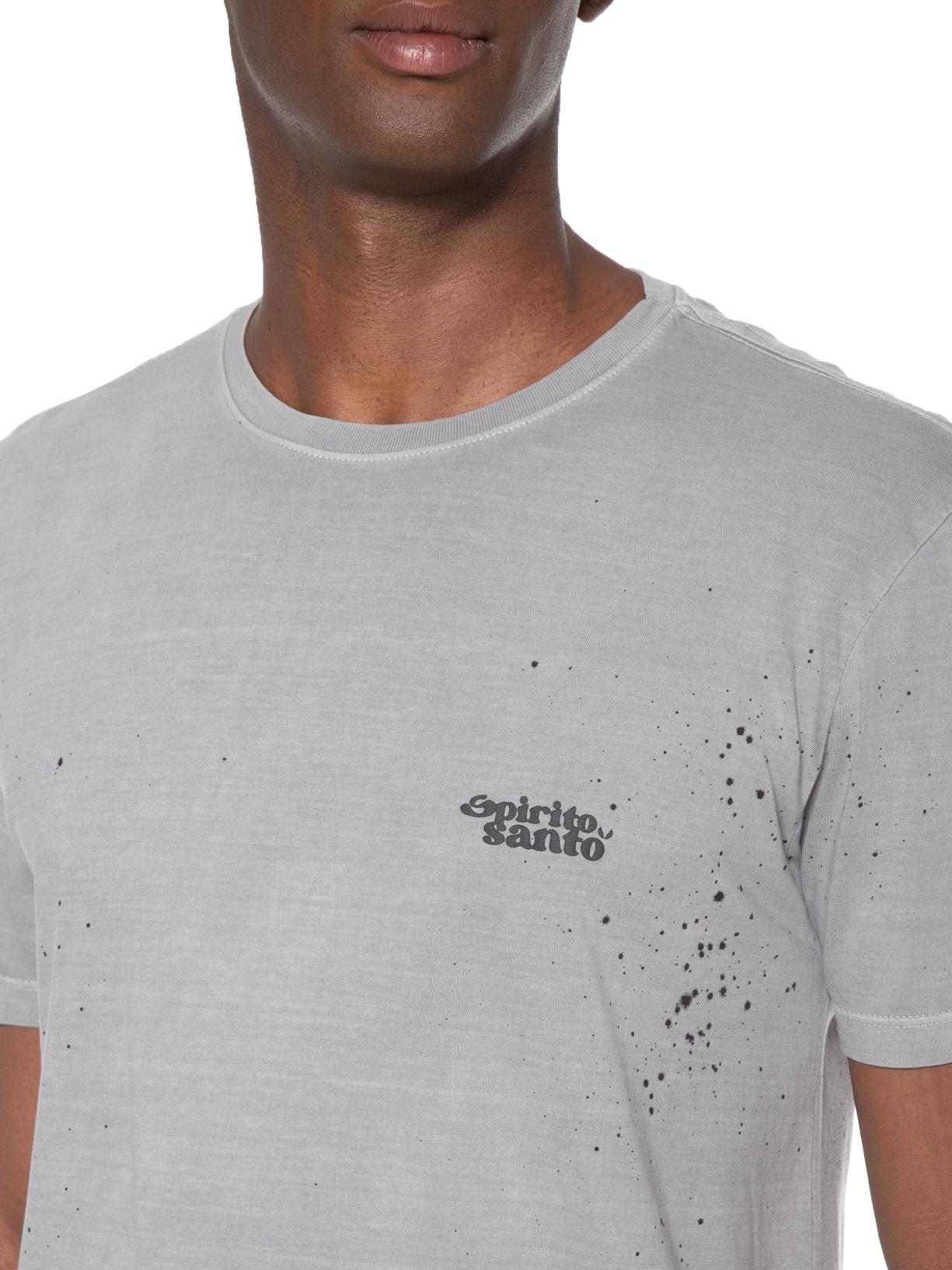 Camiseta Masculina Resping Arte Cinza Spirito Santo