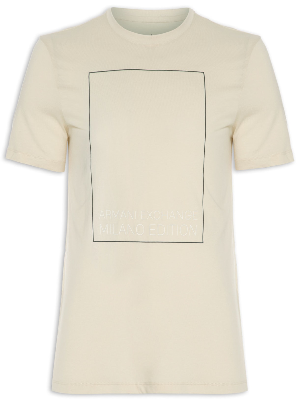 Camiseta Masculina Retângulo - Bege