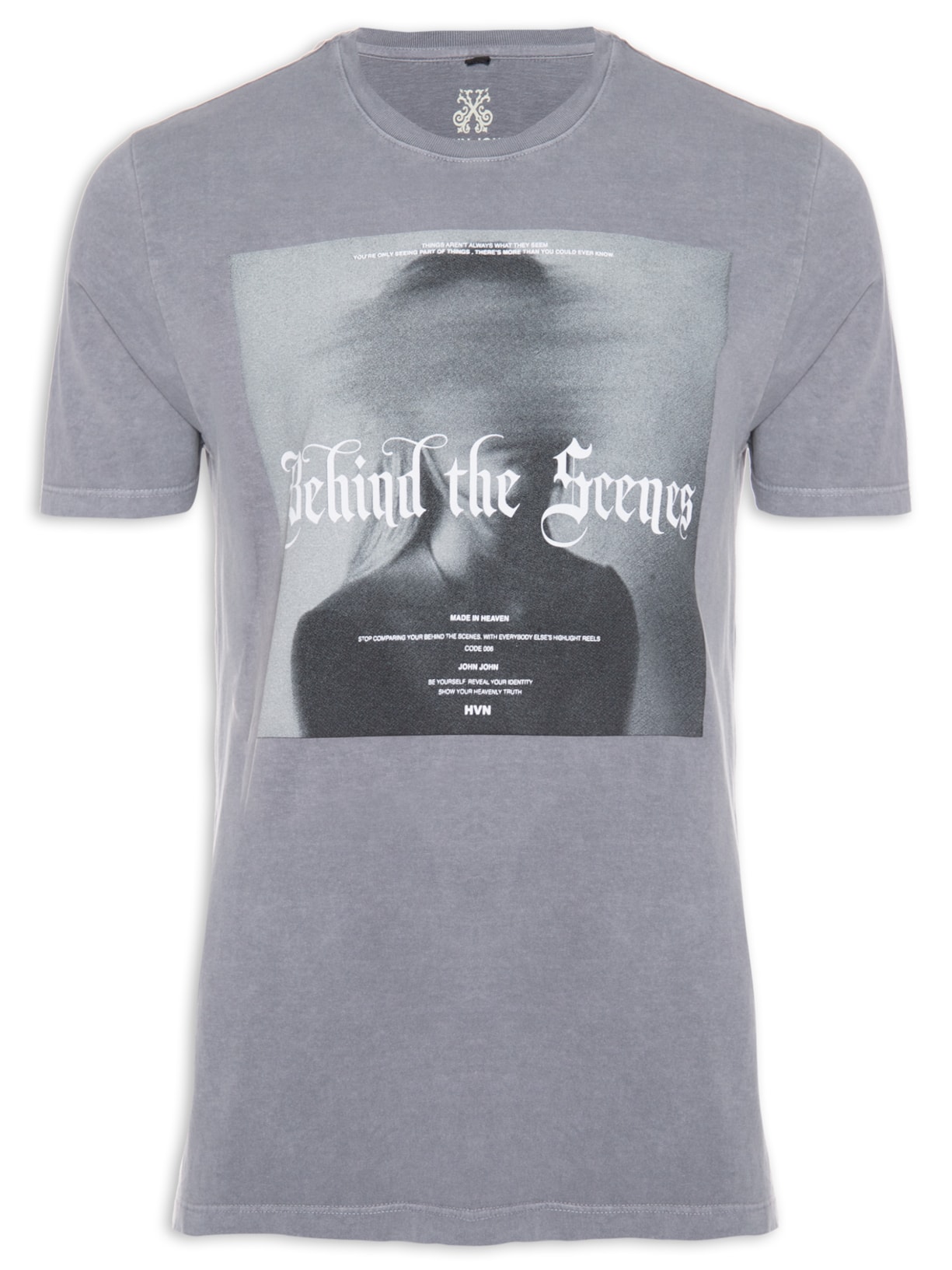 Camiseta Masculina Rg Behind Blur - Cinza