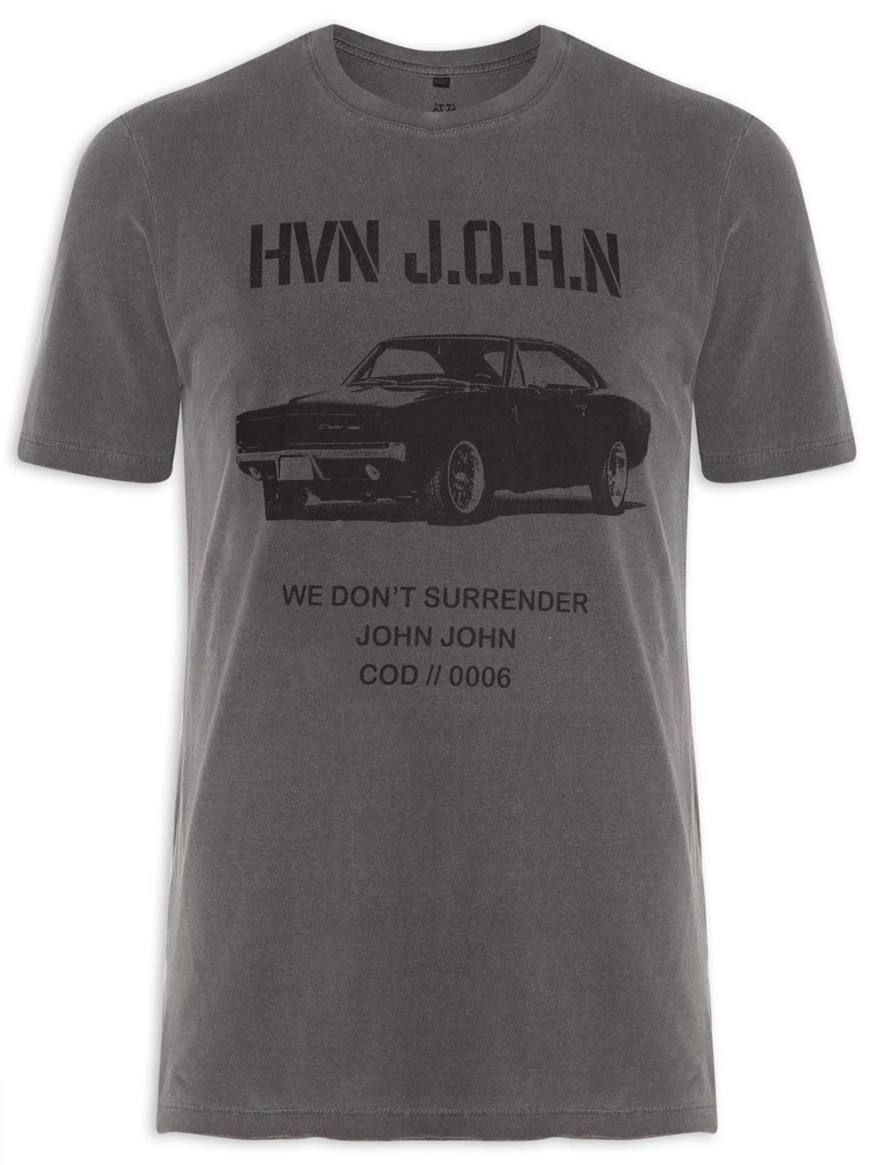 Camiseta Masculina Rg Hvn Car - Cinza