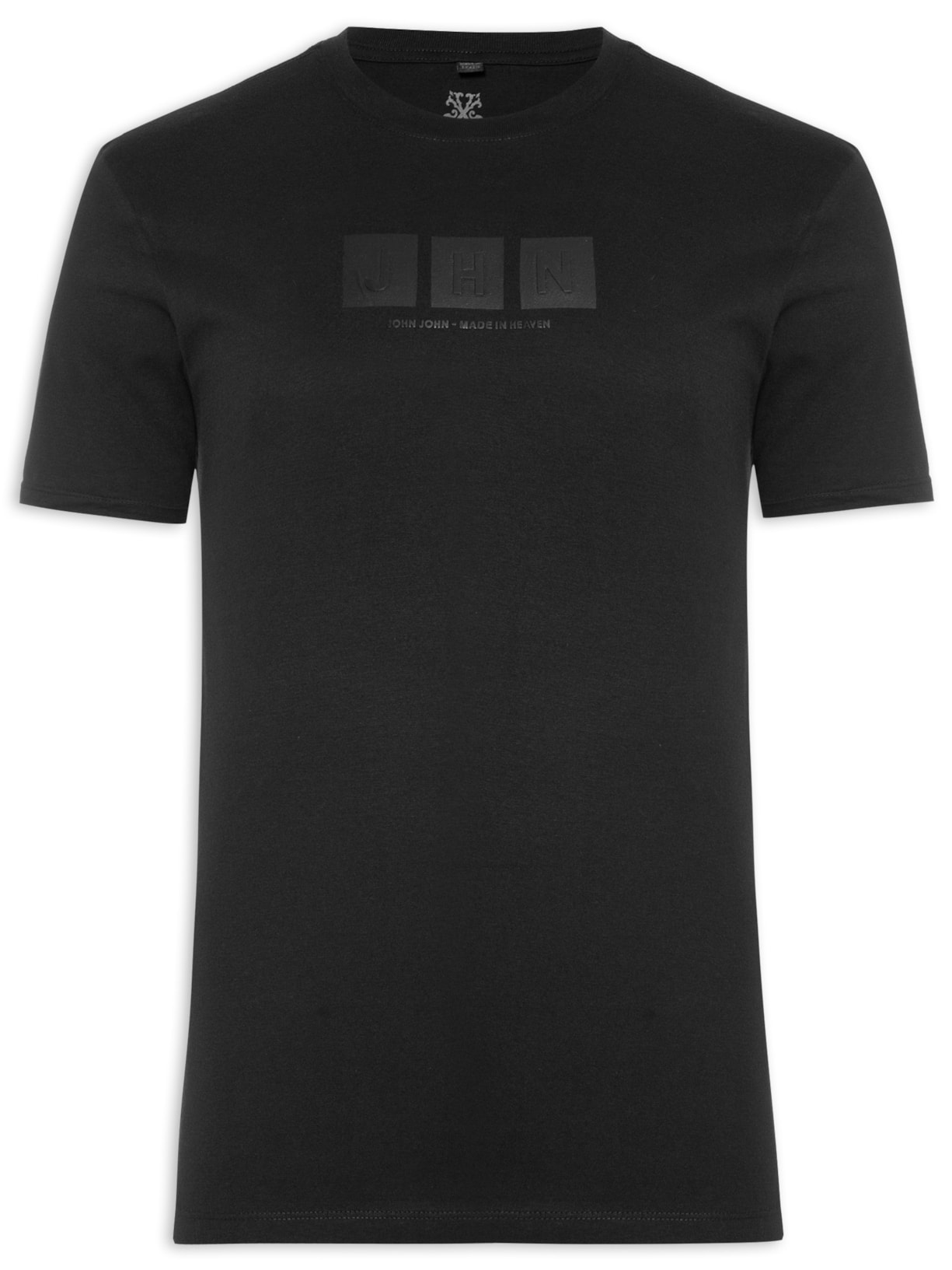 Camiseta Masculina Rg Jhn Square Preto John John