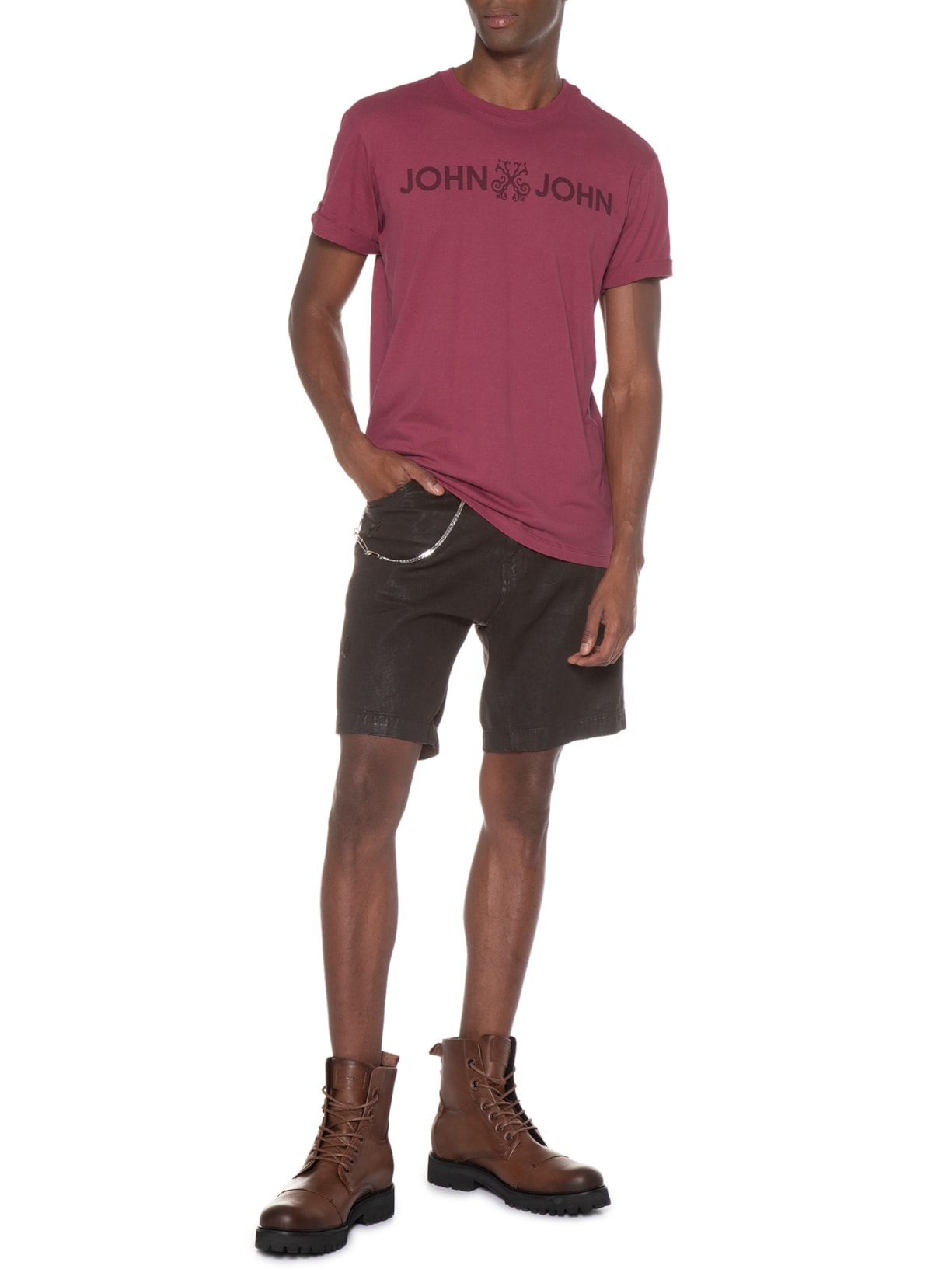 Camiseta Masculina Rg Jj Basic Vermelho John John