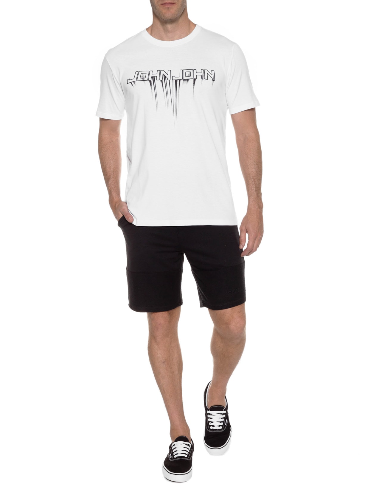 Camiseta Masculina Rg Jj Drain Branco John John