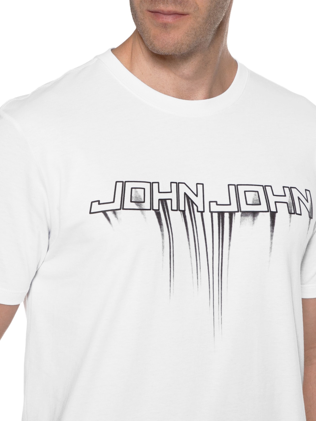 Camiseta Masculina Rg Jj Drain Branco John John